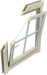 Showood Hinged Wooden Window W88.2xH88.2cm Showood Hinged Wooden Window W88.2xH88.2cm