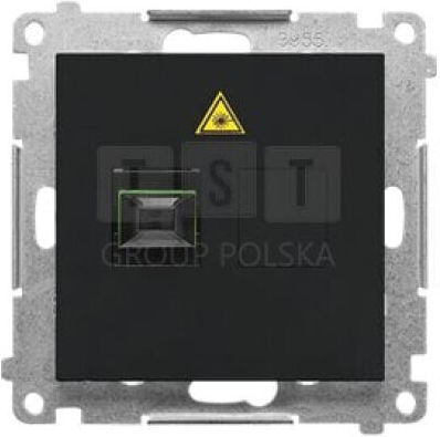 Simon 55 Light Socket Optical Single Sc Apc Module Matt Black Tgs1.01/149