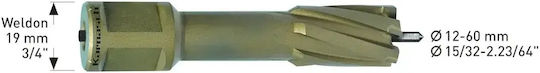 Karnasch Kernbohrer HSS Trockenschnitt mit Durchmesser 14mm für Metall und Rasen