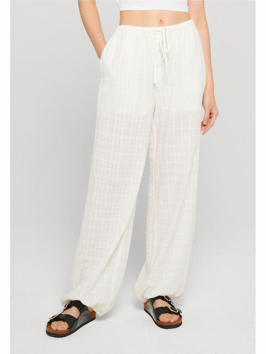 Women's Pantaloons in Loose Fit White