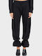 Women's Fabric Trousers Black