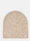 Beanie Unisex Σκούφος Πλεκτός σε Μπεζ χρώμα