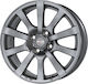 Platin P 58 6.5x15 4x100 Отместване На Джанта 38 Сив Антрацит