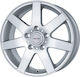 Platin P 04 6.5x16 5x108 Einpresstiefe 50 Silber