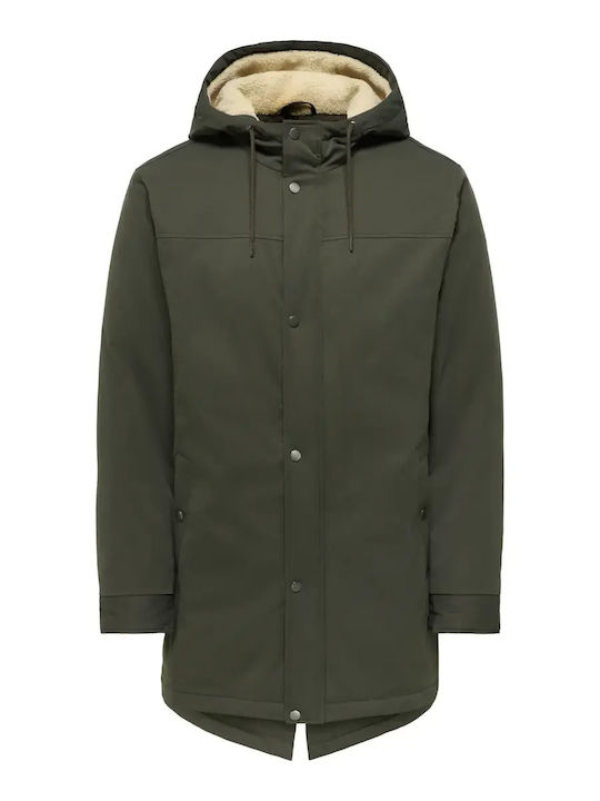 Only & Sons Winter Parka Khaki