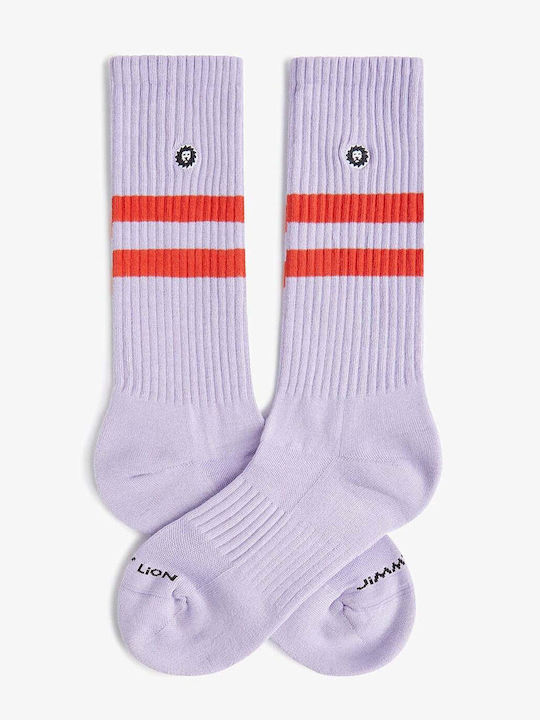 Jimmy Lion Athletic-Lilien Unisex Socken
