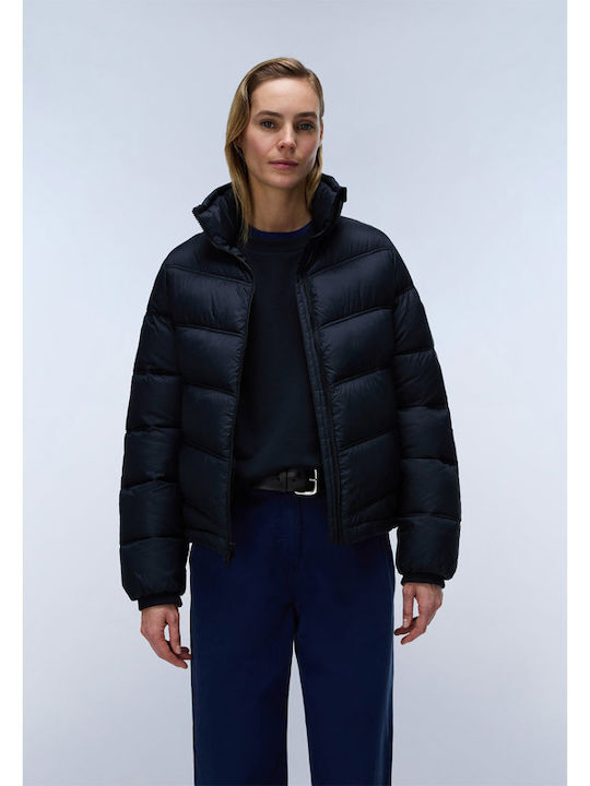 Jachetă Puffer Dama pentru Iarnă Neagră