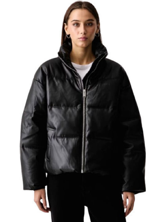Women's Puffer Jacket for Winter Black