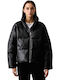 Women's Puffer Jacket for Winter Black