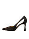 Wildleder Pumps mit Hohem Absatz Braune
