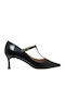 Leather Heels Black