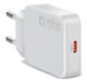 SBS Wireless Charger with USB-C Port 30W Power Delivery White (LATRGAN1C30SLIMW)