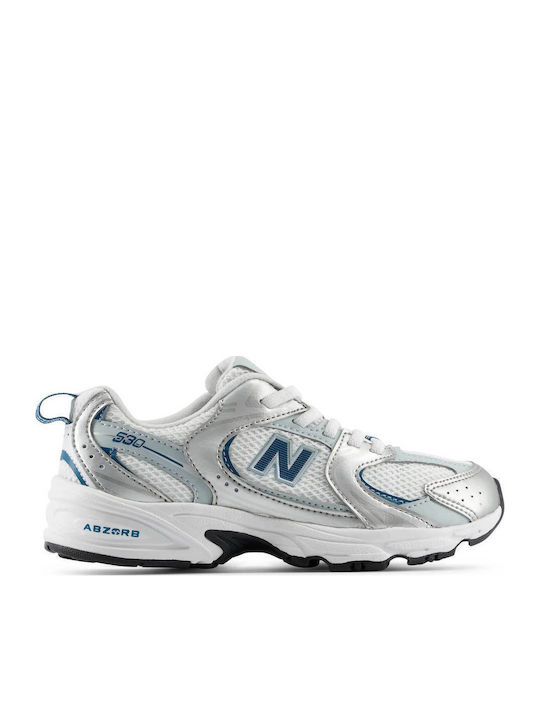 530 Lifestyle Kinder Sneaker Silber mit Lichtern