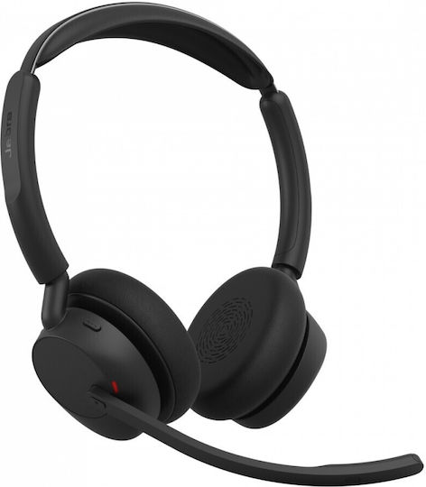 Jabra Evolve3 45 Stereo Link 390a MS Fără Fir On Ear Căști Multimedia cu Microfon și Conectivitate Bluetooth