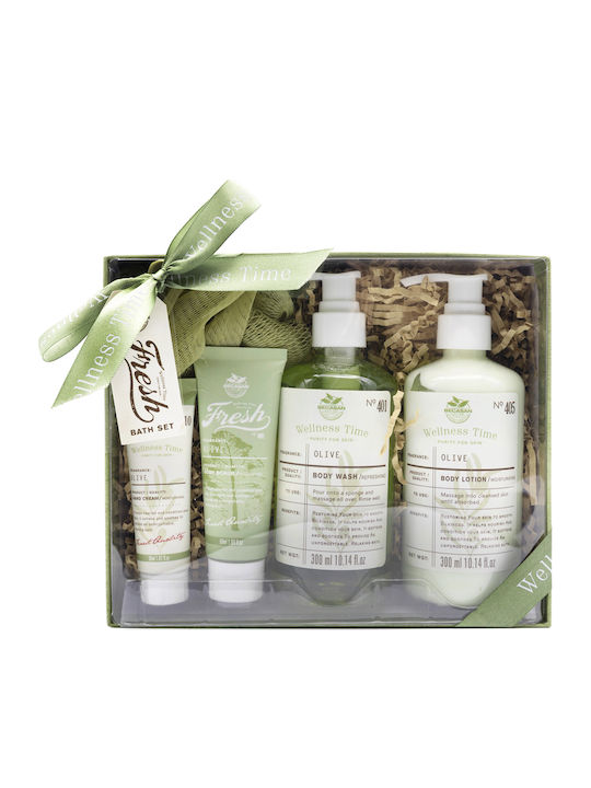 Becasan Olive Wellness Time Skin Care Set for Moisturizing & Body Cleaning