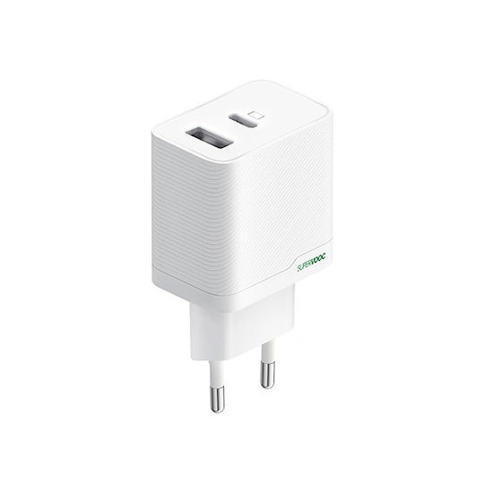 Oppo Wireless Charger with USB-A Port and USB-C Port 45W White (OSAB4CB4AE)