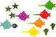 Lekkabox New Food Picks Sawfish Rainbow 6pcs