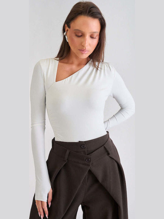 Damen-Bodysuit Weiß
