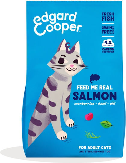 Edgard Cooper Nasses Katzenfutter für Erwachsene Katzen mit Lachs 325g
