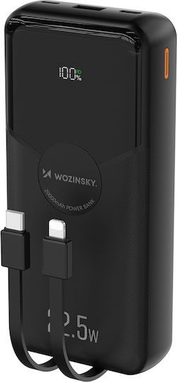 Wozinsky WFC-15B Външна батерия 20000mAh 22.5W Power Delivery / Quick Charge Черна