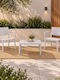 Garten- und Outdoor-Möbelset Amalfi 3 Stück Offenes Grau E325,S13