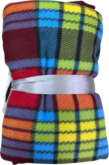 Fleece Decke Einzeln 160x240cm Mehrfarbig