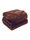Sherpa Decke Übergröße 220x240cm Braun