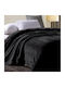Pop Corn Pătură Polar Fleece Simplă 160x240 cm Negru