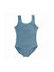 Go Dance Kids' Wide Strap Bodysuit Light Blue