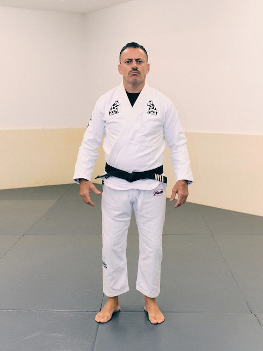 Manto Männliche Kampfsportuniforme Brazilian Jiu Jitsu Weiße