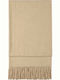 Damen Wollschal Beige