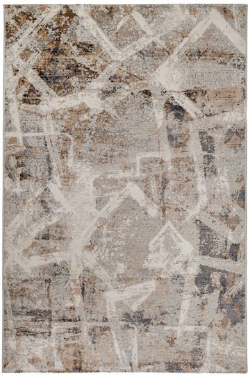 Viokarpet Fanci If36a Килим Правоъгълен Бял - Тъмносив 200x250см