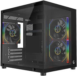 Rampage LUMID Gaming Mini Tower Carcasă PC cu Deschidere Laterală Neagră Rampage LUMID Gaming Mini Tower Carcasă PC cu Deschidere Laterală Neagră