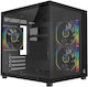 Rampage LUMID Gaming Mini-Turm Computergehäuse mit Seitenfenster Schwarz