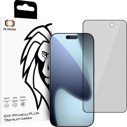 Tempered Glass 10x Privacy Titanium Pentru iPhone 17 Pro