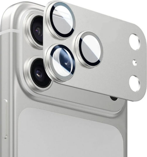 Vivid Apple iPhone 18 Pro Max Kamera Schutz Gehärtetes Glas Silber