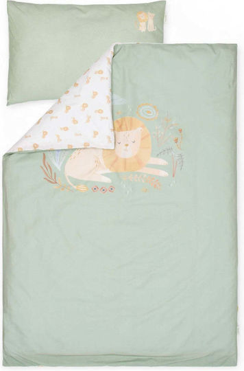Little Dutch Kids Duvet Cover Set Single with Pillowcase Safari Leo 140x200cm