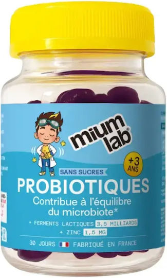 Mium Lab Kids Probiotics 30 Συμπλήρωμα με Προβιοτικά για Παιδιά 30 ζελεδάκια