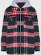 Women's Checked Overshirt with Hood