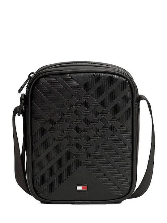 Herren Schulter / Crossbody Tasche Schwarz