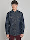 Риза с дълъг ръкав със стандартна кройка Navy Blue