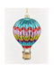 Hängender Weihnachtsbaumschmuck Heißluftballon Glasartig Rotes 12cm Neda Shop