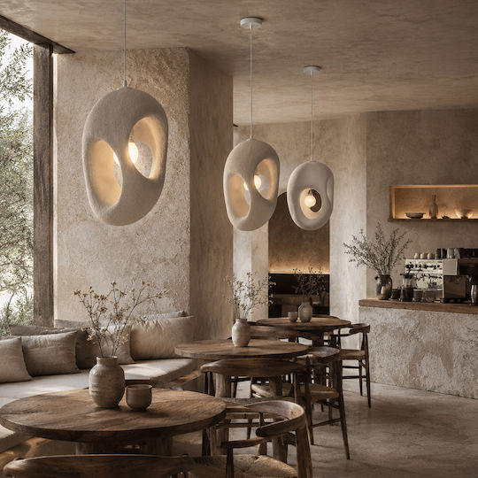 Agora Lighting Висящо Таванно Осветително Тяло Сиво с Цокъл E27 27x27см Agora Lighting Висящо Таванно Осветително Тяло Сиво с Цокъл E27 27x27см