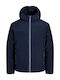 Doppelseitige Herren Jacke Dunkel Marineblau