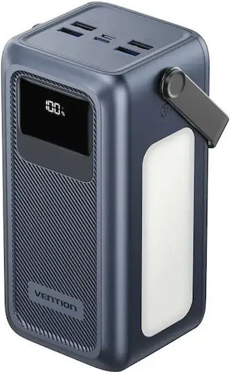Vention FKWH0 Power Bank 50000mAh 22.5W mit 4 USB-A Ausgangsanschlüsse und USB-C Ausgangsanschlüsse Graue