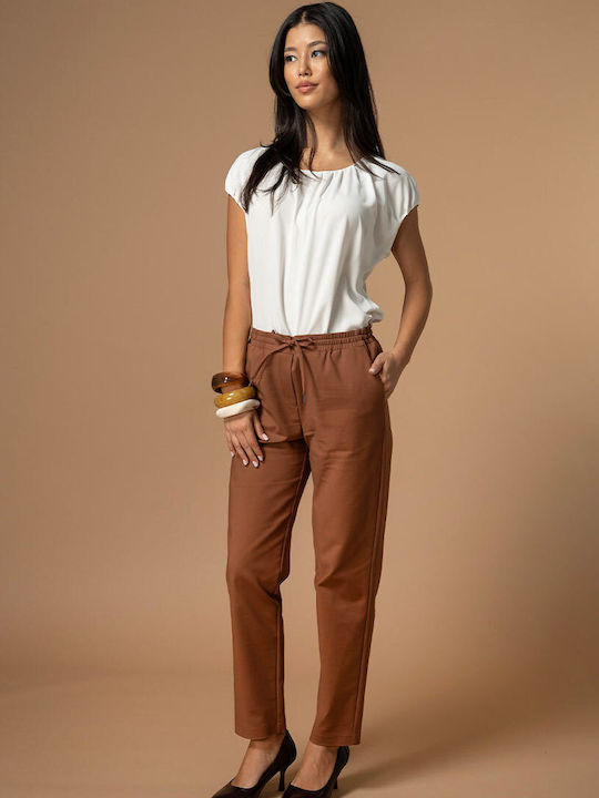 Hermosa Calypso Women's Fabric Trousers in Rela...