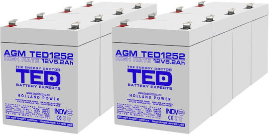 Batteriepack Kompatibel mit Apc Rbc152 96v 5.2ah 8x12v Ted Electric