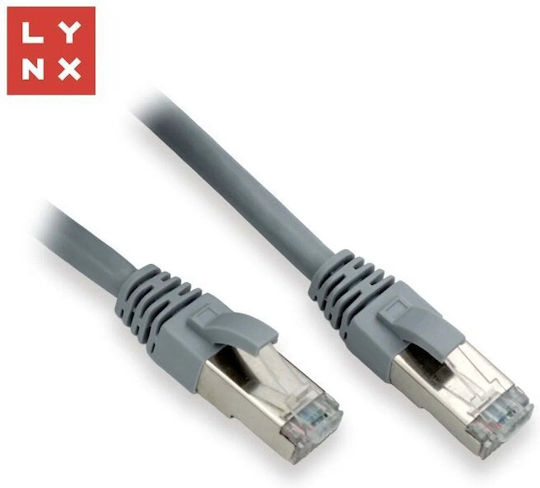 Lynx U/UTP Cat.6 (Gigabit) Καλώδιο Δικτύου Ethernet 10m Γκρι