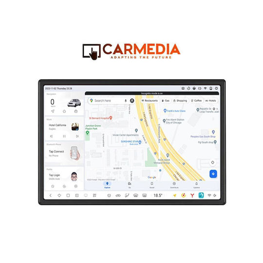 Carmedia Автомобилна Аудио Система за Nissan Primera 2001-2008 (Bluetooth/USB/Вграден Wi-Fi/GPS/Android Auto) с Touch Screen 11.5"