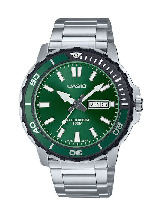 Casio Standard Ανδρικό Ρολόι Μπαταρίας με Ασημί...